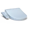 TOTO WASHLET KC2 Electronic Bidet Toilet Seat with Heated Seat and SoftClose Lid, Round, Cotton White, Plastic, SW3023#01
