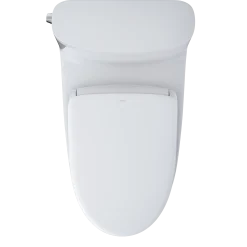 TOTO WASHLET+ Nexus 1G One-Piece Elongated 1.0 GPF Toilet with Auto Flush S7A Contemporary Bidet Seat, Cotton White, Vitreous China|Plastic, MW6424736CUFGA#01
