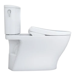 TOTO WASHLET+ Nexus 1G Two-Piece Elongated 1.0 GPF Toilet with Auto Flush S7A Contemporary Bidet Seat, Cotton White, Vitreous China|Plastic, MW4424736CUFGA#01