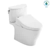 TOTO WASHLET+ Nexus 1G Two-Piece Elongated 1.0 GPF Toilet with C5 Bidet Seat, Cotton White, Vitreous China|Plastic, MW4423084CUFG#01
