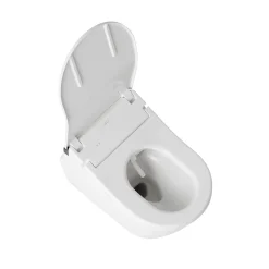 TOTO WASHLET+ RP Wall-Hung D-Shape Toilet with RX Bidet Seat and DuoFit In-Wall 1.28 and 0.9 GPF Dual-Flush Tank System, Matte Silver, Vitreous China|Steel|Plastic, CWT4474047CMFG#MS