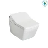 TOTO WASHLET+ SP Wall-Hung Square-Shape Toilet with SX Bidet Seat and DuoFit In-Wall 1.28 and 0.9 GPF Auto Dual-Flush Tank System, Matte Silver, Vitreous China|Steel|Plastic, CWT4494049CMFGA#MS