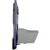 TOTO WASHLET+ SP Wall-Hung Square-Shape Toilet with SW Bidet Seat and DuoFit In-Wall 1.28 and 0.9 GPF Dual-Flush Tank System, Matte Silver, Vitreous China|Plastic|Steel, Cotton White, CWT4494549CMFGA#MS