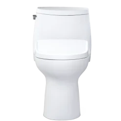 TOTO WASHLET+ UltraMax II 1G One-Piece Elongated 1.0 GPF Toilet with Auto Flush WASHLET+ S7A Contemporary Bidet Seat, Cotton White, Vitreous China|Plastic, MW6044736CUFGA#01