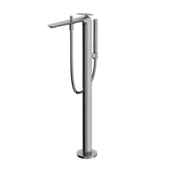 TOTO ZA Single-Handle Free Standing Tub Filler with Handshower, Polished Chrome, Brass, TBP03301U#CP