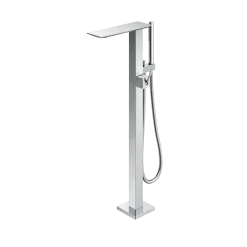 TOTO ZL Single-Handle Freestanding Tub Filler Faucet with 1.75 GPM Handshower, Polished Chrome, Brass, TBP02303U#CP