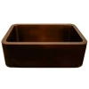 Whitehaus 25" Copper Farmhouse Apron Sink, WH2519COFC-OBS