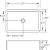 Whitehaus 30" Copper Undermount Farmhouse Apron Sink, WH3020COFCFL-OCS