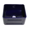 Whitehaus 20" Fireclay Farmhouse Sink, Reversible, Blue, WHFLRPL2018