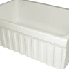 Whitehaus 30" Fireclay Farmhouse Apron Sink, Reversible, Biscuit, WHQ330