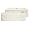 Whitehaus 30" Fireclay Farmhouse Sink, Single Bowl, Biscuit, WHFLGO3018