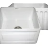 Whitehaus 20" Fireclay Farmhouse Sink, White, WHFLRPL2018